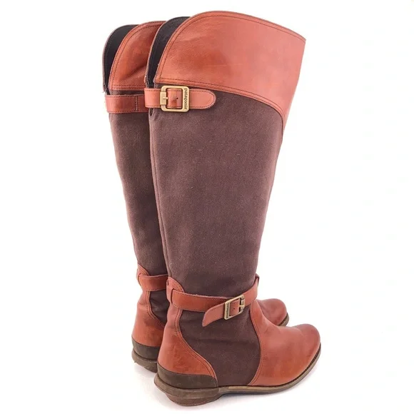 Patagonia Addie Rider Brown Leather Tall Riding Boots 9.5 - Picture 5 of 16